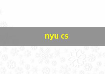 nyu cs